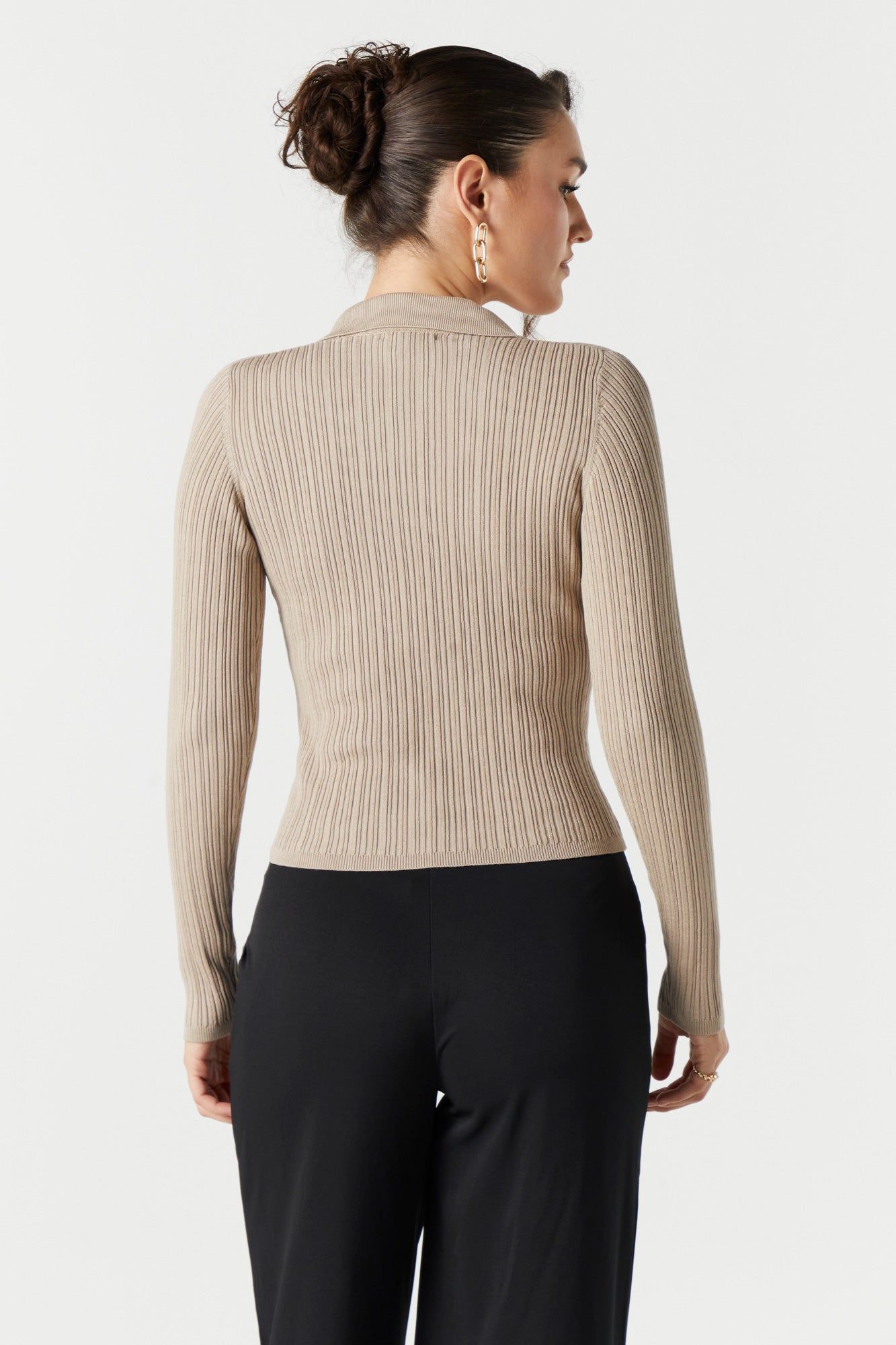 Haut boutonné côtelé avec col sold by Urban Planet product image thumbnail 5