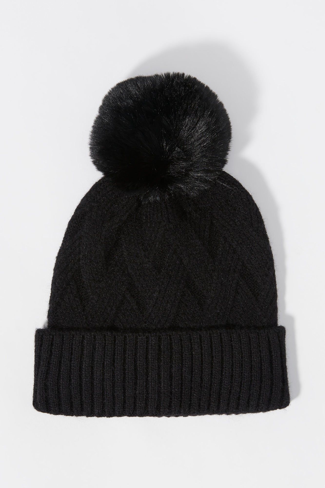 Tuque en tricot torsadé à motif de losanges sold by Urban Planet product image thumbnail 2