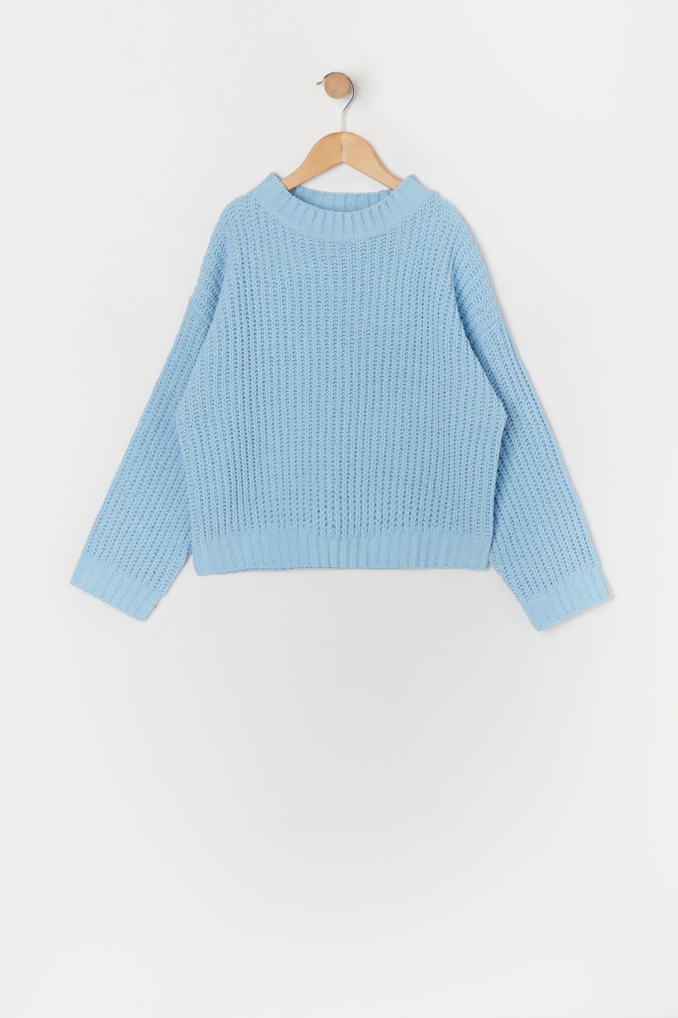 Chandail en tricot uni ras du cou pour filles sold by Urban Planet product image thumbnail 2