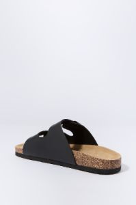 Noir Sandales à boucle en liège sold by Urban Planet