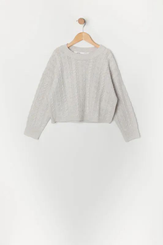 Chandail à mailles torsadées pour filles sold by Urban Planet