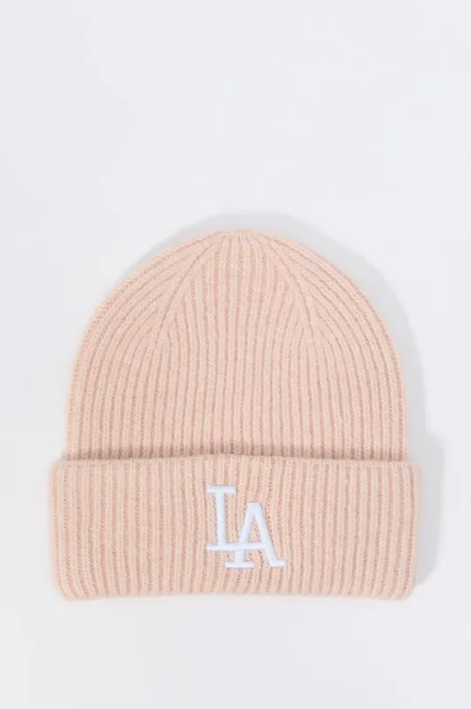 Tuque en tricot avec motif brodé LA sold by Urban Planet