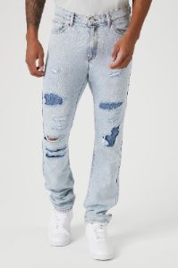 Jean mince d'aspect usé sold by Urban Planet