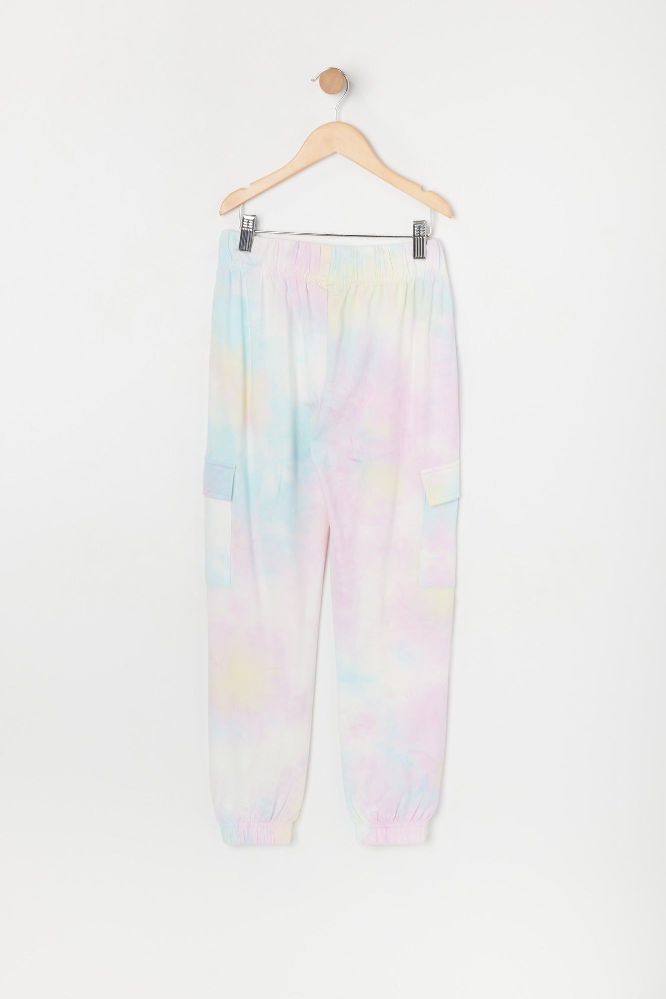 Girls Tie Dye Fleece Cargo Jogger sold by Urban Planet product image thumbnail 2