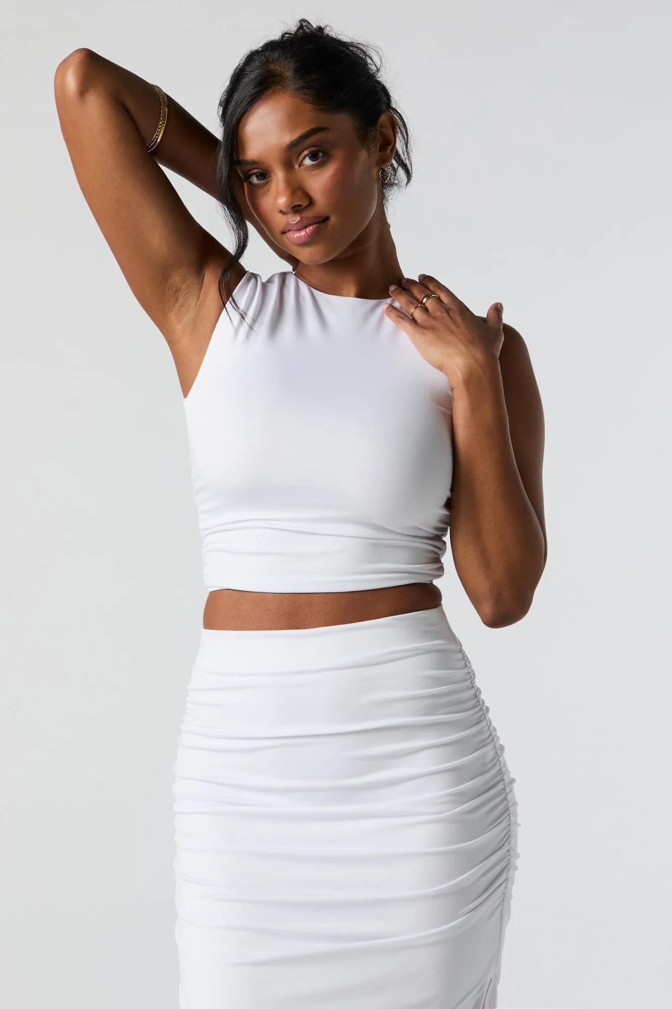 Débardeur profilé ruché court sold by Urban Planet