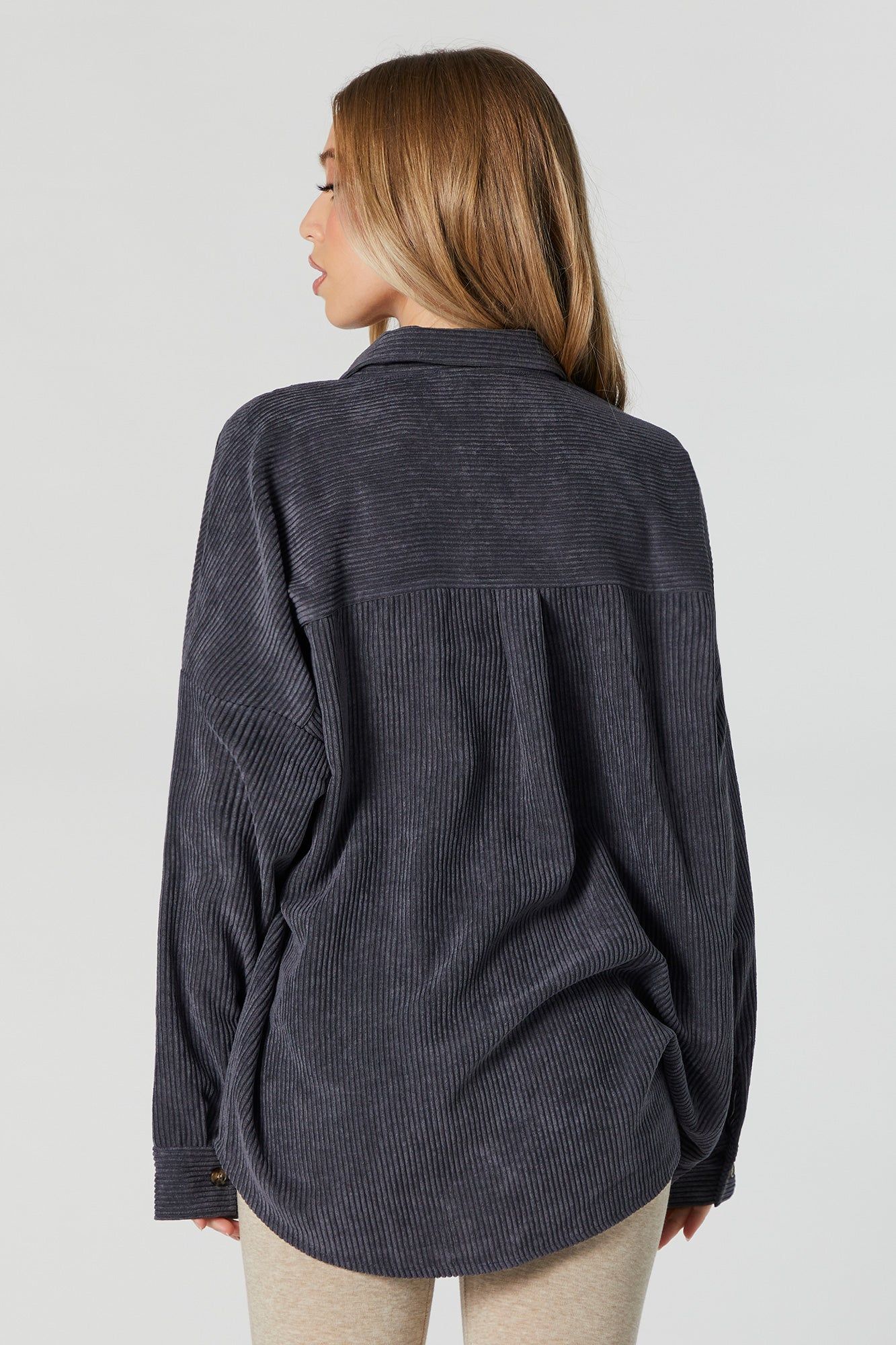 Corduroy Button-Up Oversized Top sold by Urban Planet product image thumbnail 5