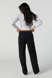Pantalon à jambe droite avec poches à fermeture à glissière sold by Urban Planet