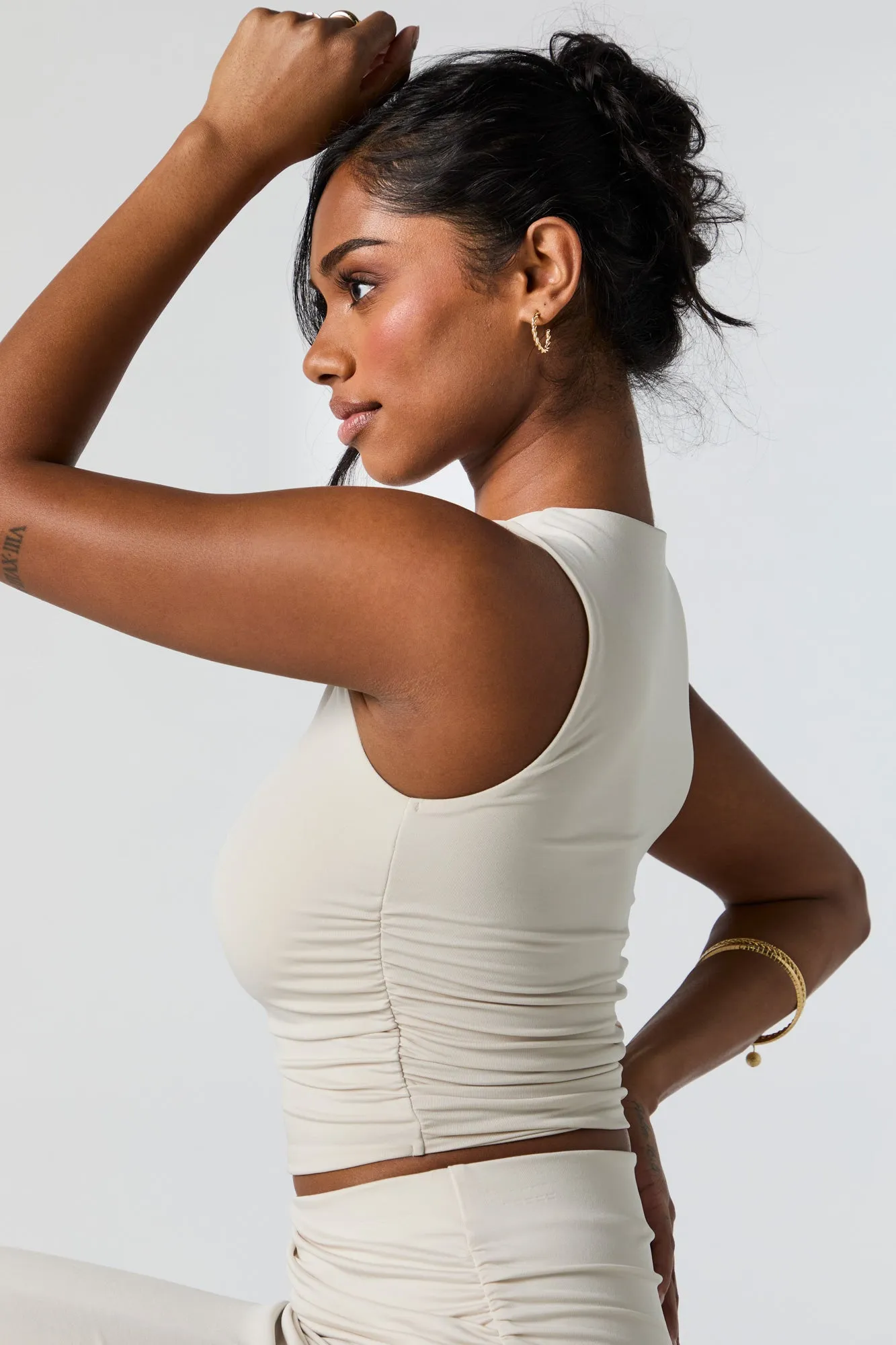 Débardeur profilé ruché court sold by Urban Planet product image thumbnail 4