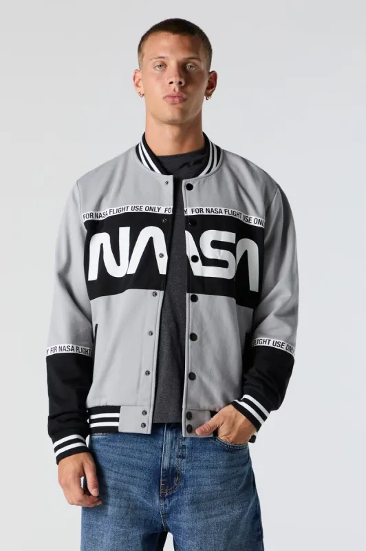 Blouson de style universitaire à imprimé NASA sold by Urban Planet