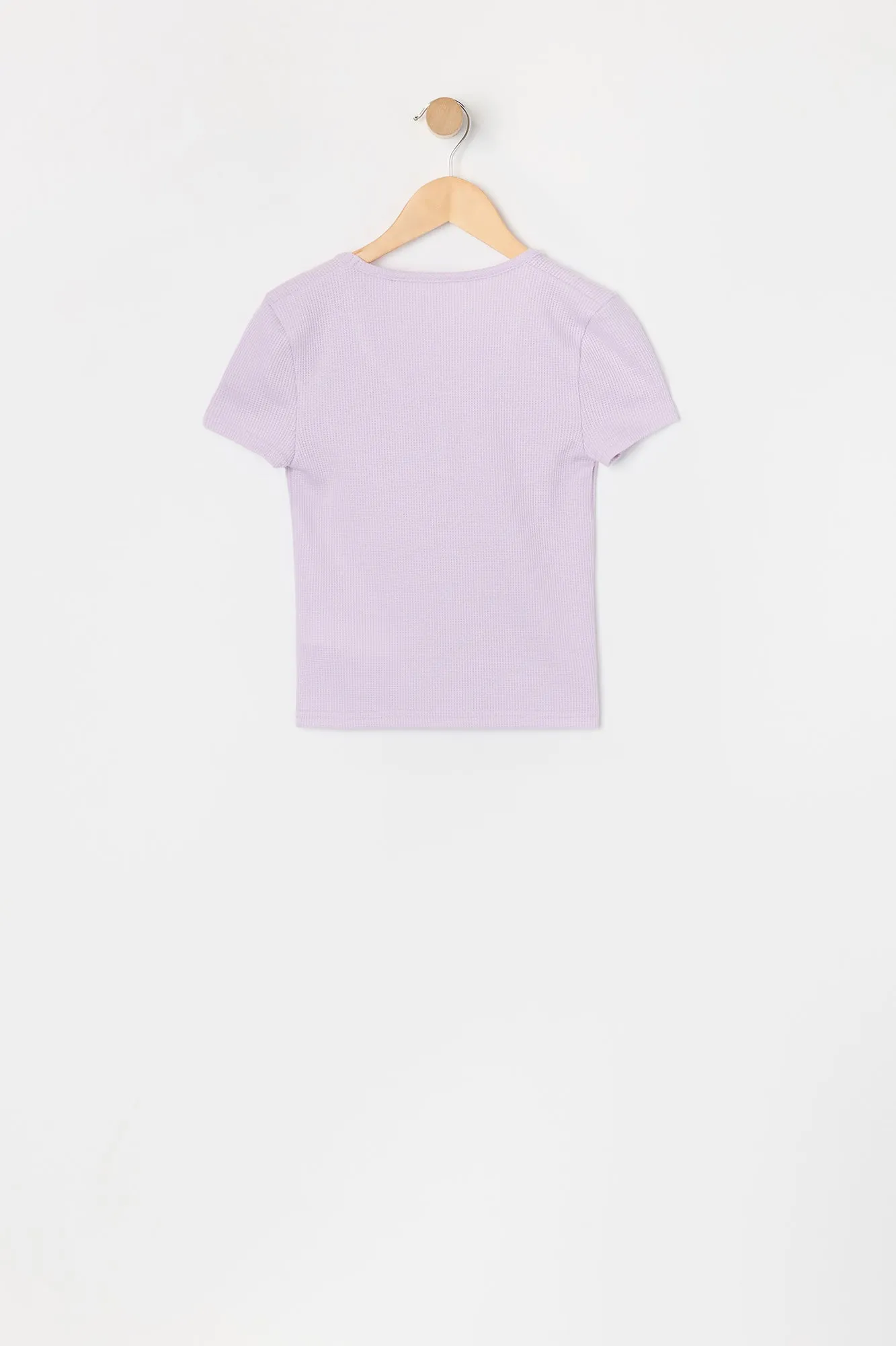 Girls Ribbed Henley T-Shirt sold by Urban Planet product image thumbnail 4