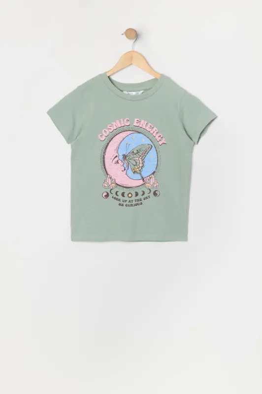 Girls Cosmic Energy Graphic T-Shirt sold by Urban Planet