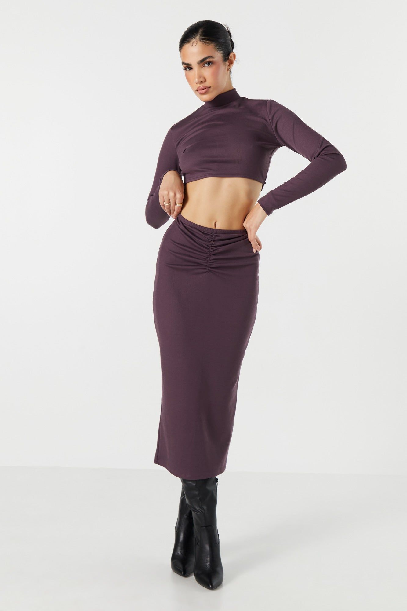 Jupe midi ruchée sold by Urban Planet product image thumbnail 4