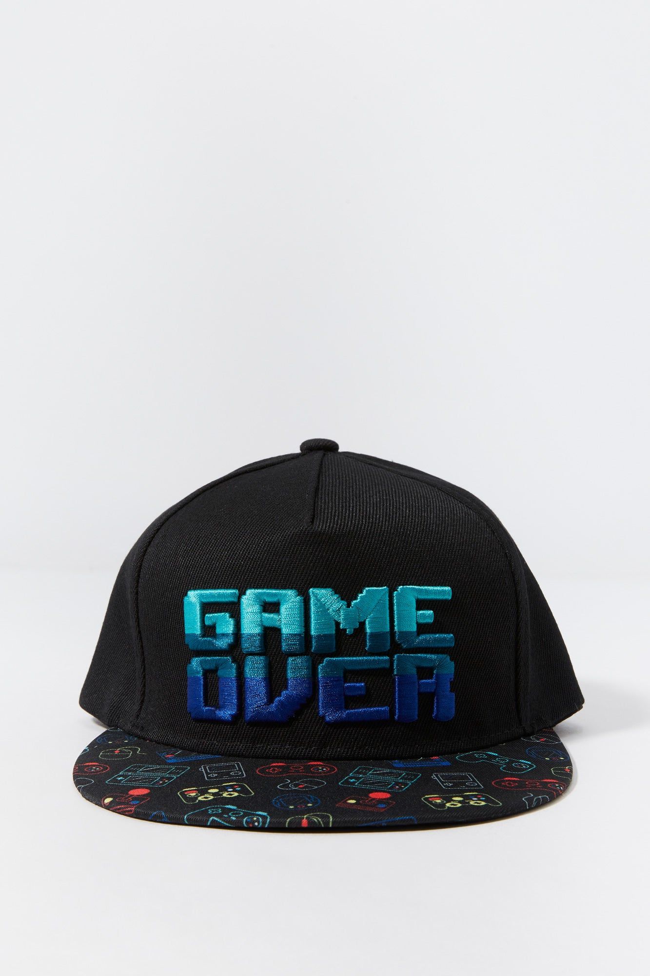 Boys Game Over Embroidered Snapback Hat sold by Urban Planet product image thumbnail 3