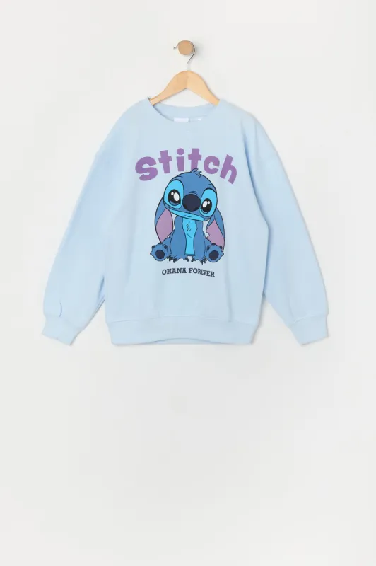 Girls Stitch Ohana Forever Graphic Fleece Sweatshirt sold by Urban Planet