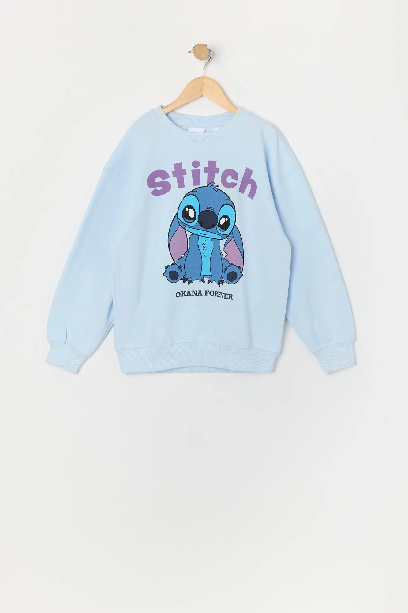 Girls Stitch Ohana Forever Graphic Fleece Sweatshirt sold by Urban Planet