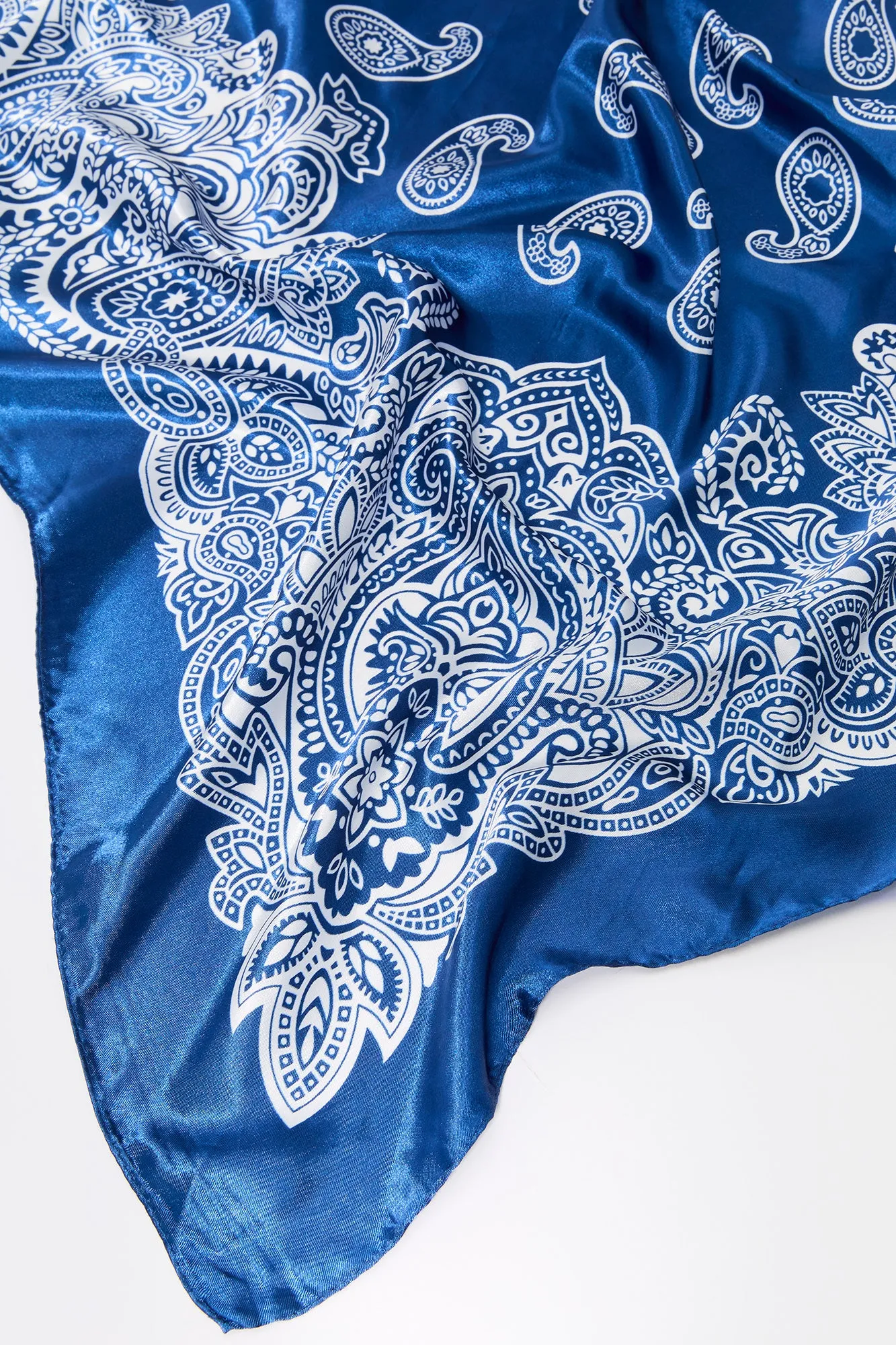 Paisley Print Satin Multiway Scarf sold by Urban Planet product image thumbnail 4