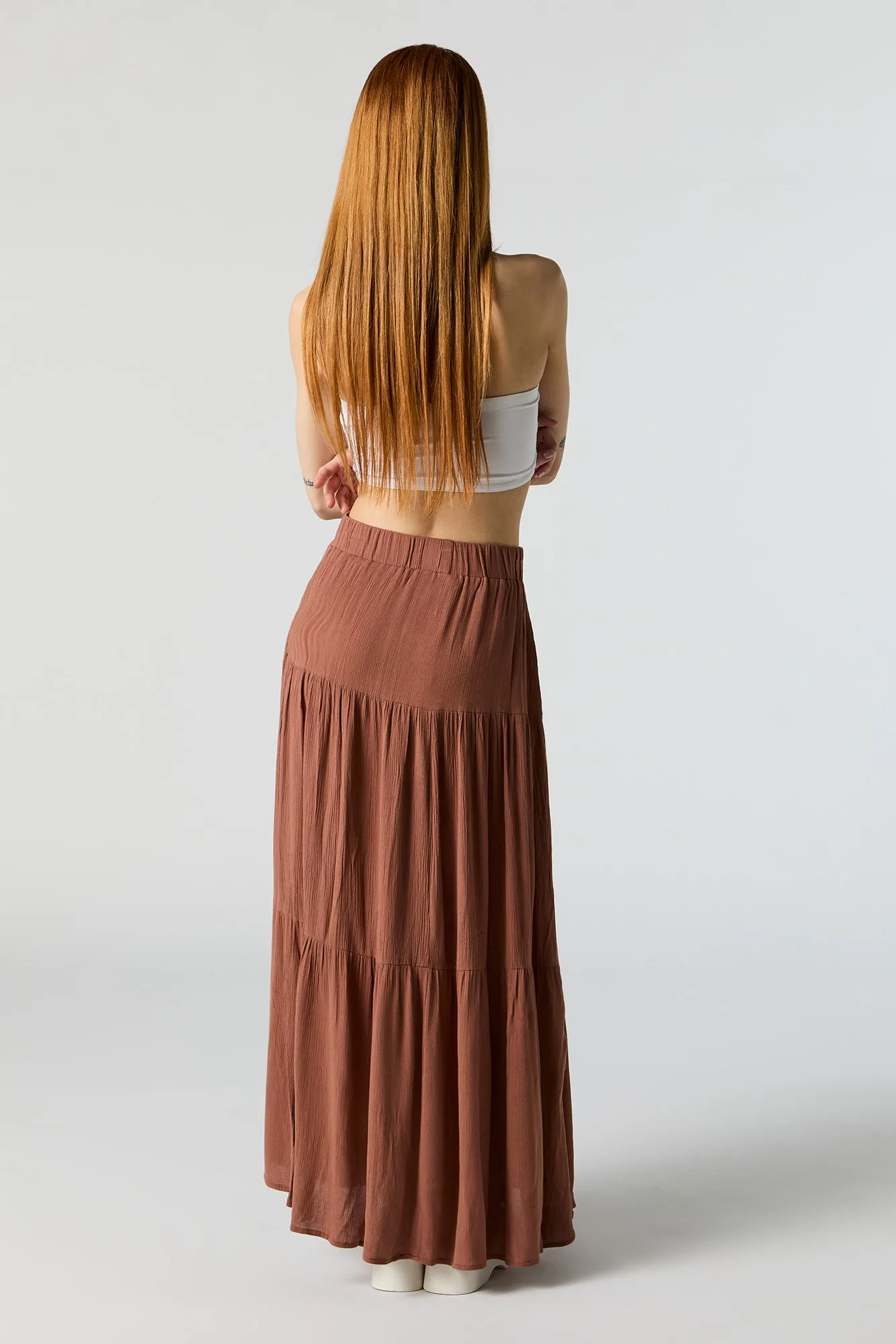 Jupe maxi volantée à taille haute sold by Urban Planet product image thumbnail 3