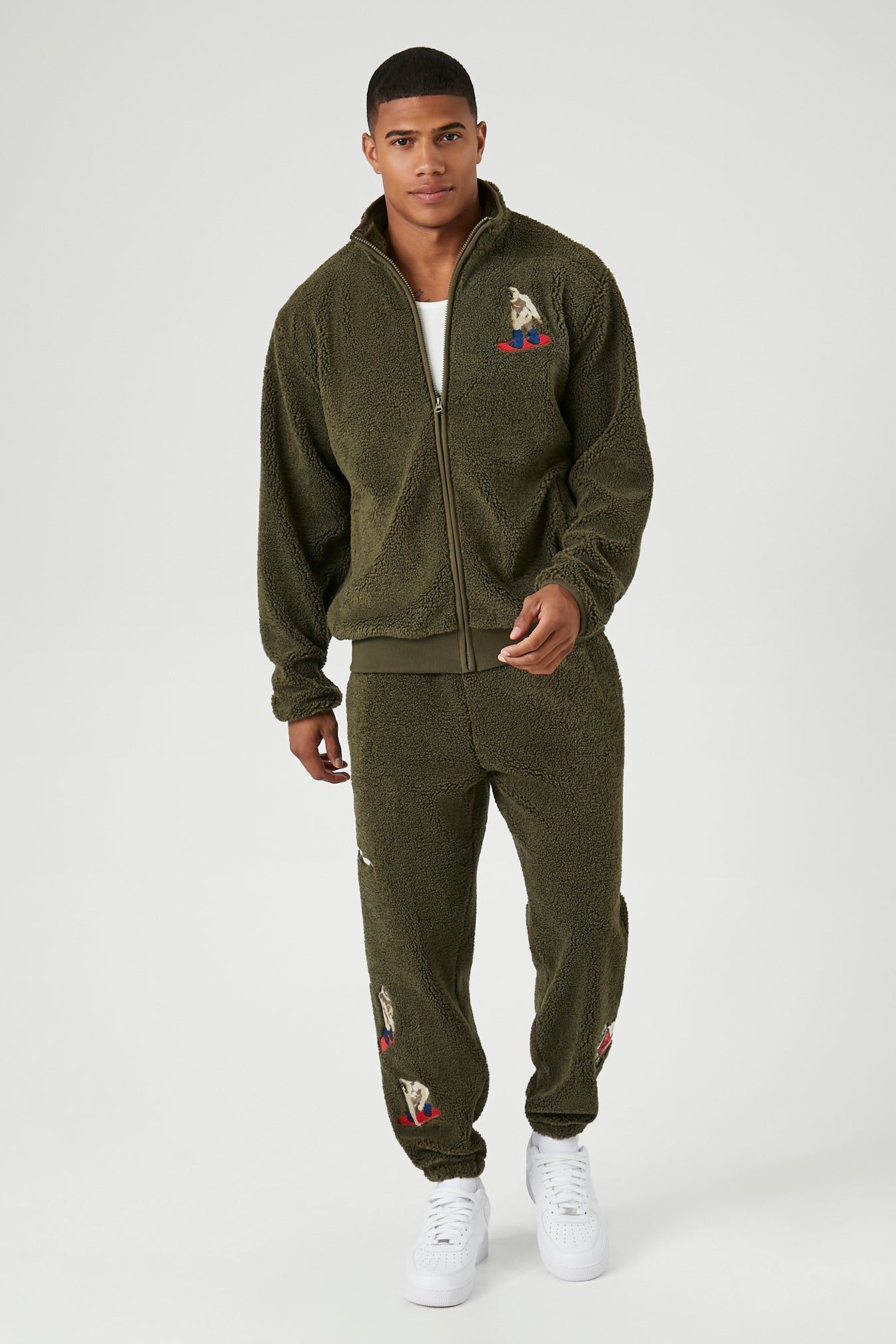 Yeti Embroidered Sherpa Jogger sold by Urban Planet product image thumbnail 4