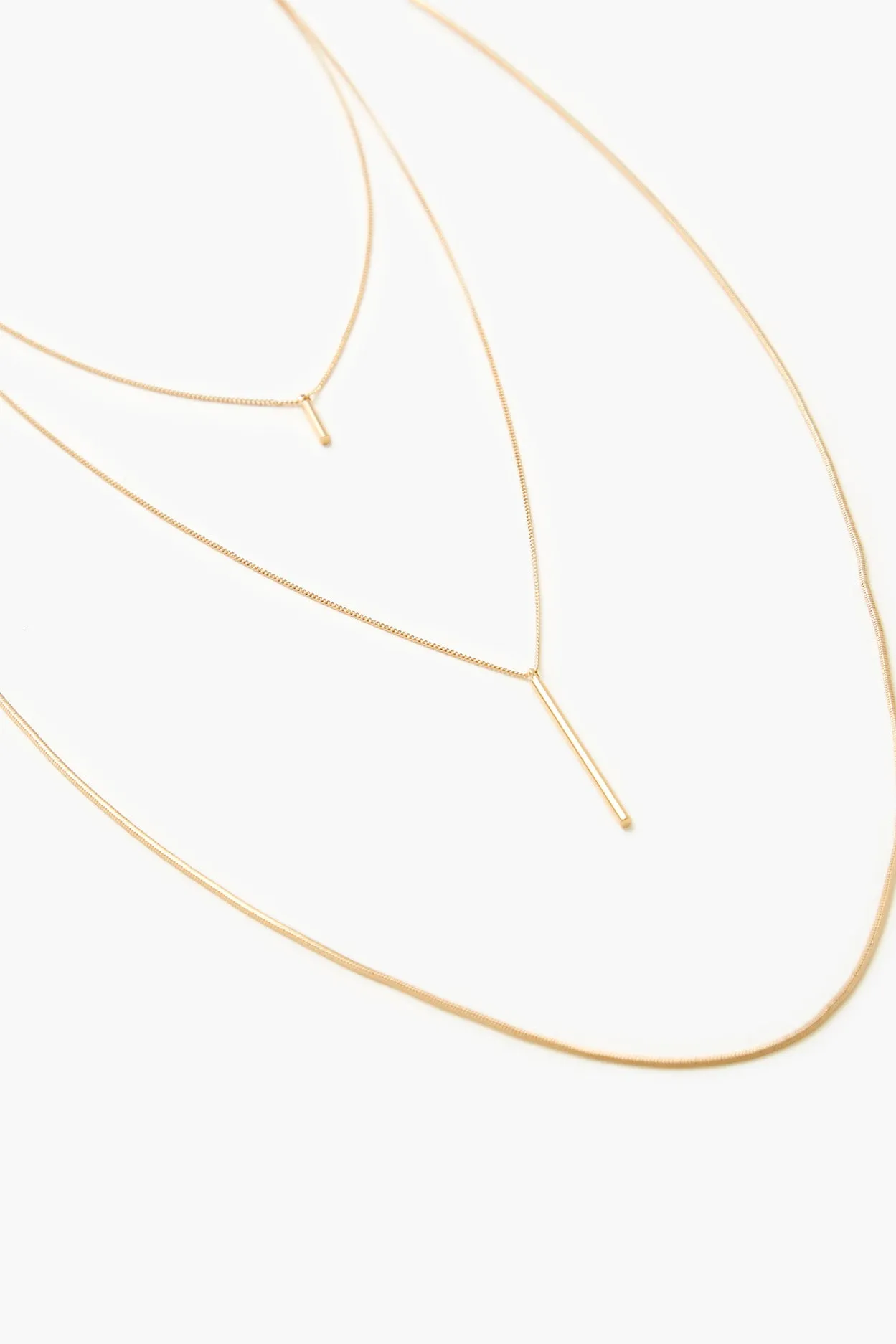 Layered Matchstick Charm Necklace sold by Urban Planet product image thumbnail 3