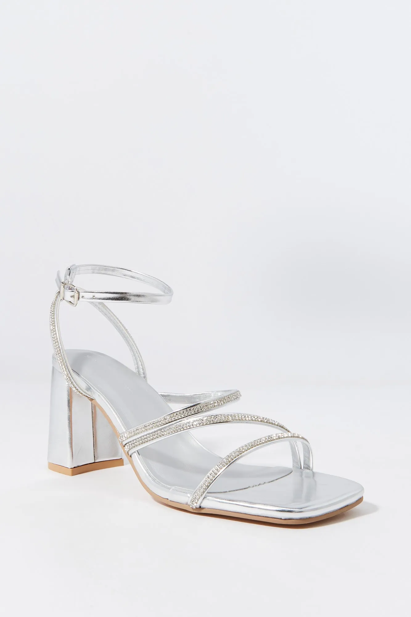 Rhinestone Strappy High Heel sold by Urban Planet product image thumbnail 2