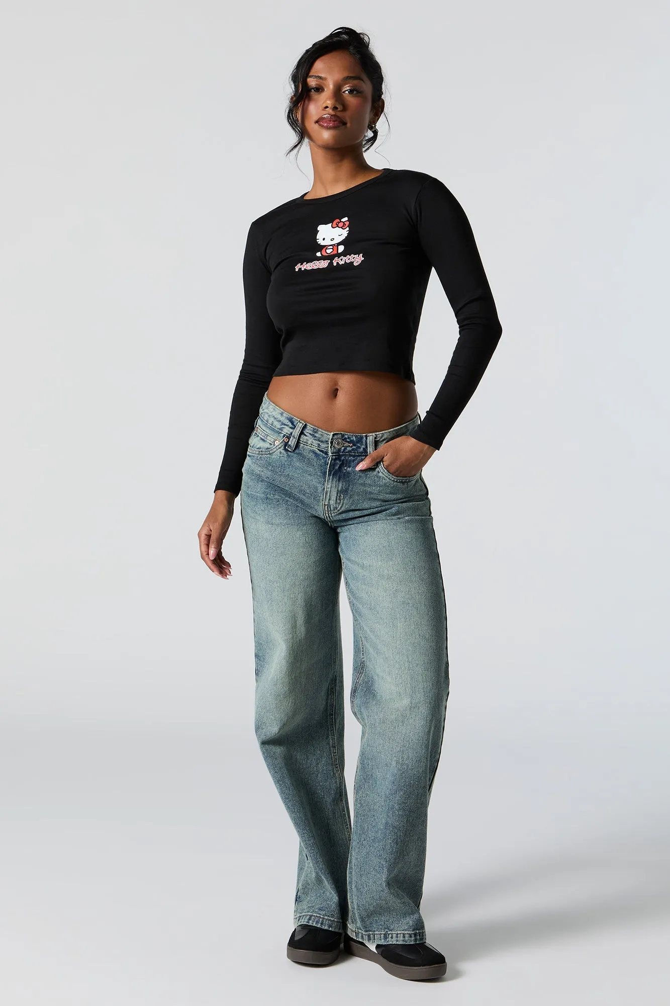 Hello Kitty Graphic Long Sleeve Top sold by Urban Planet product image thumbnail 3