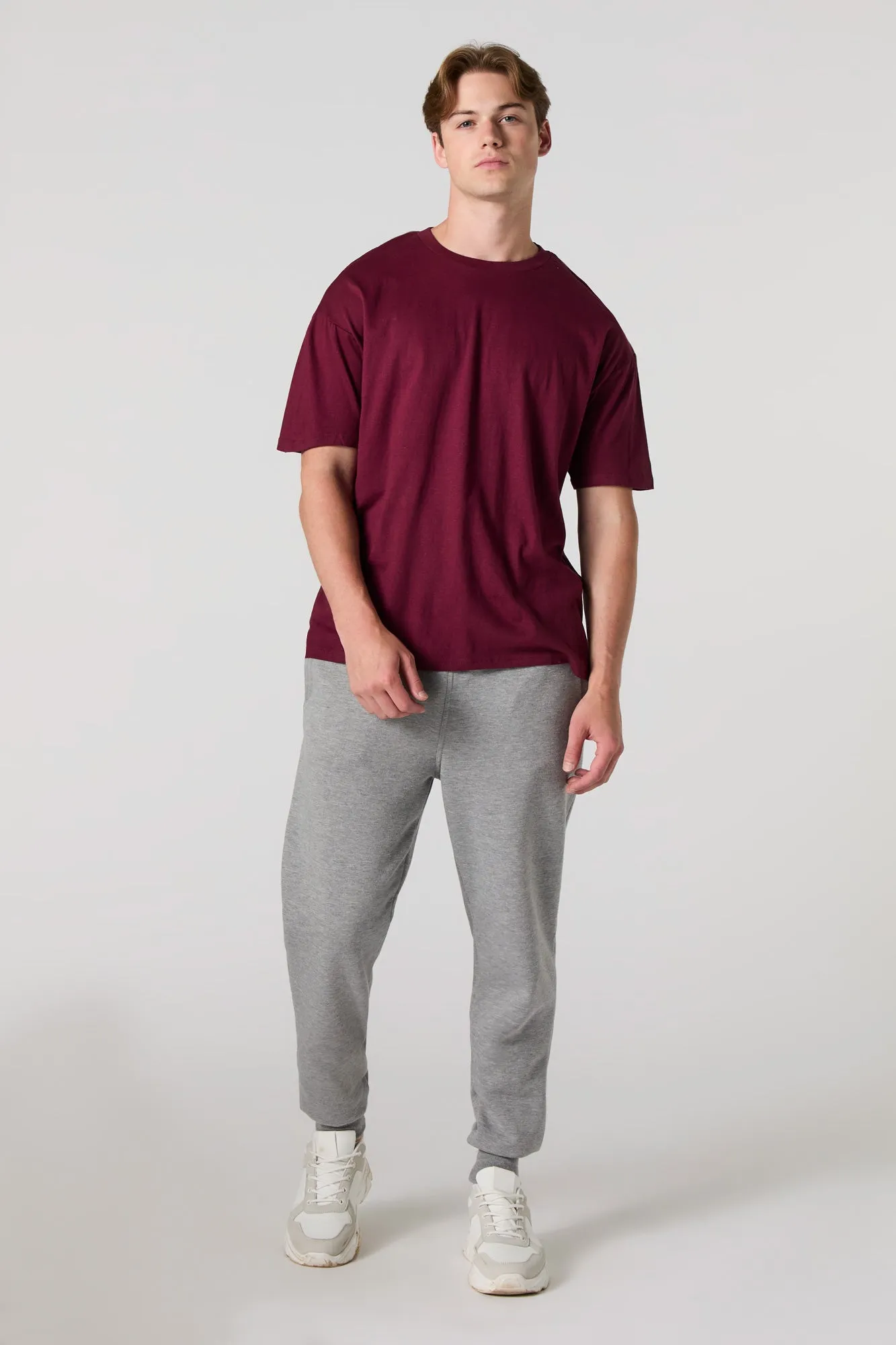 Solid Relaxed Crewneck T-Shirt sold by Urban Planet product image thumbnail 3