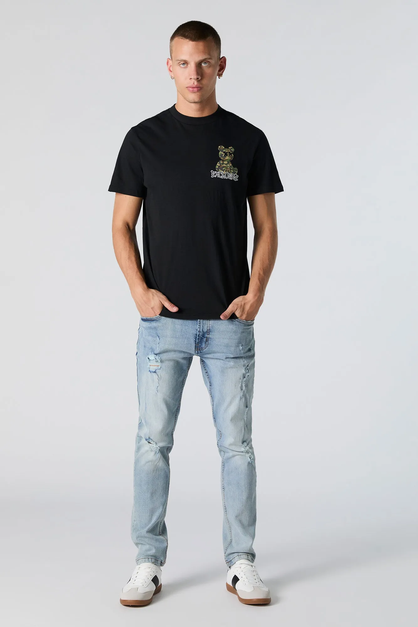 Vintage Wash Distressed Slim Jean sold by Urban Planet product image thumbnail 2