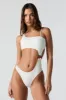 Ribbed One Shoulder Cut Out One Piece Swimsuit sold by Urban Planet