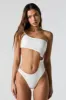 Ribbed One Shoulder Cut Out One Piece Swimsuit sold by Urban Planet