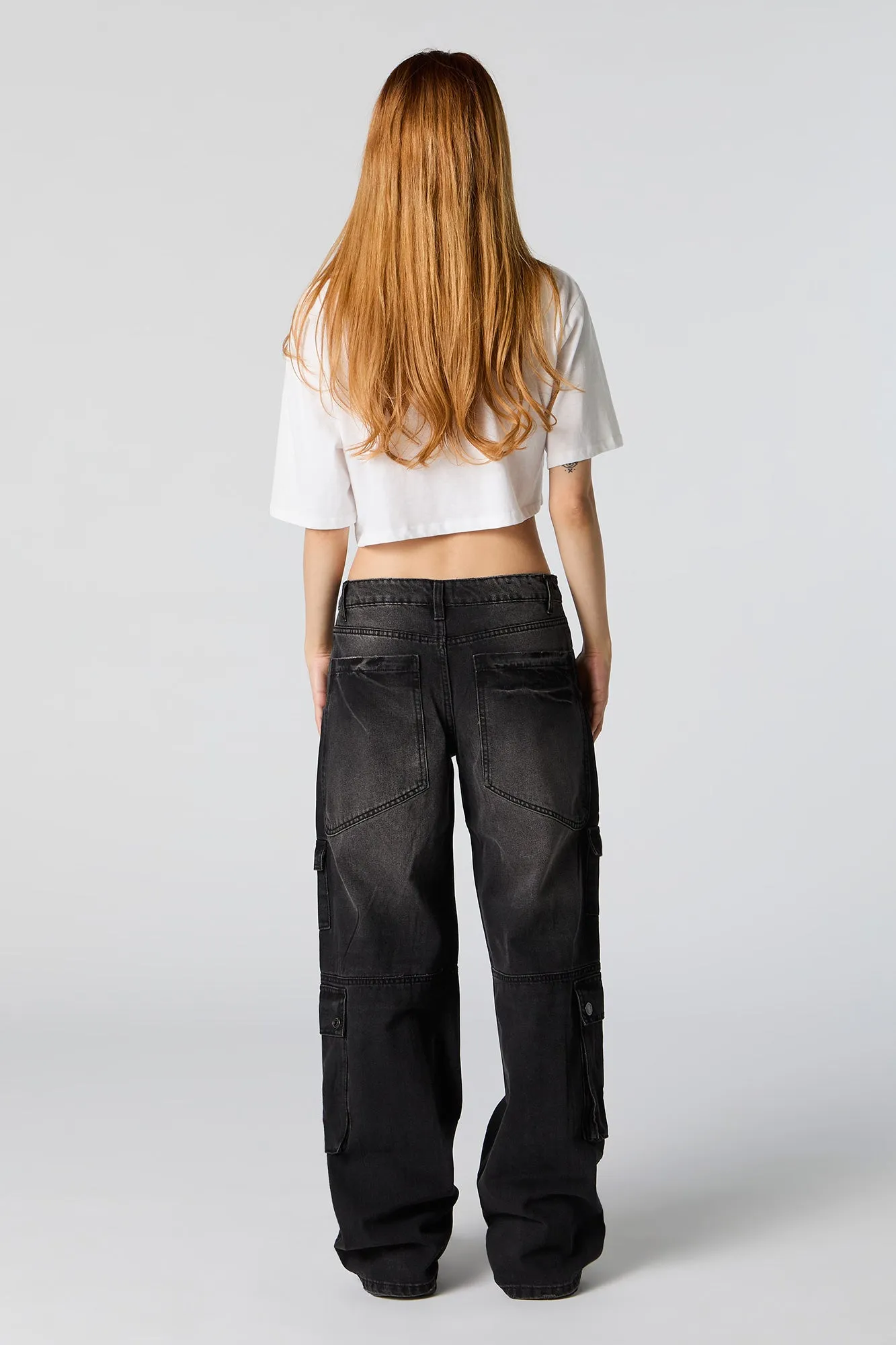 Mid Rise 8 Pocket Cargo Jean sold by Urban Planet product image thumbnail 4