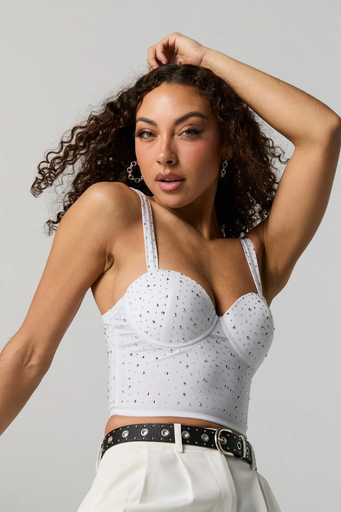 Bustier à décolleté enco eur avec pierres du Rhin sold by Urban Planet