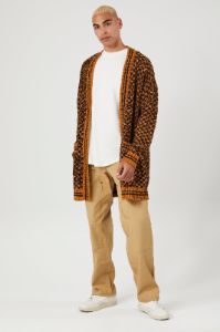 Checkered Cardigan Sweater sold by Urban Planet
