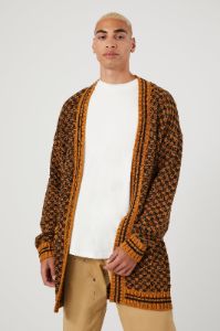 Checkered Cardigan Sweater sold by Urban Planet