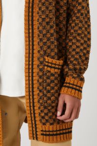 Checkered Cardigan Sweater sold by Urban Planet