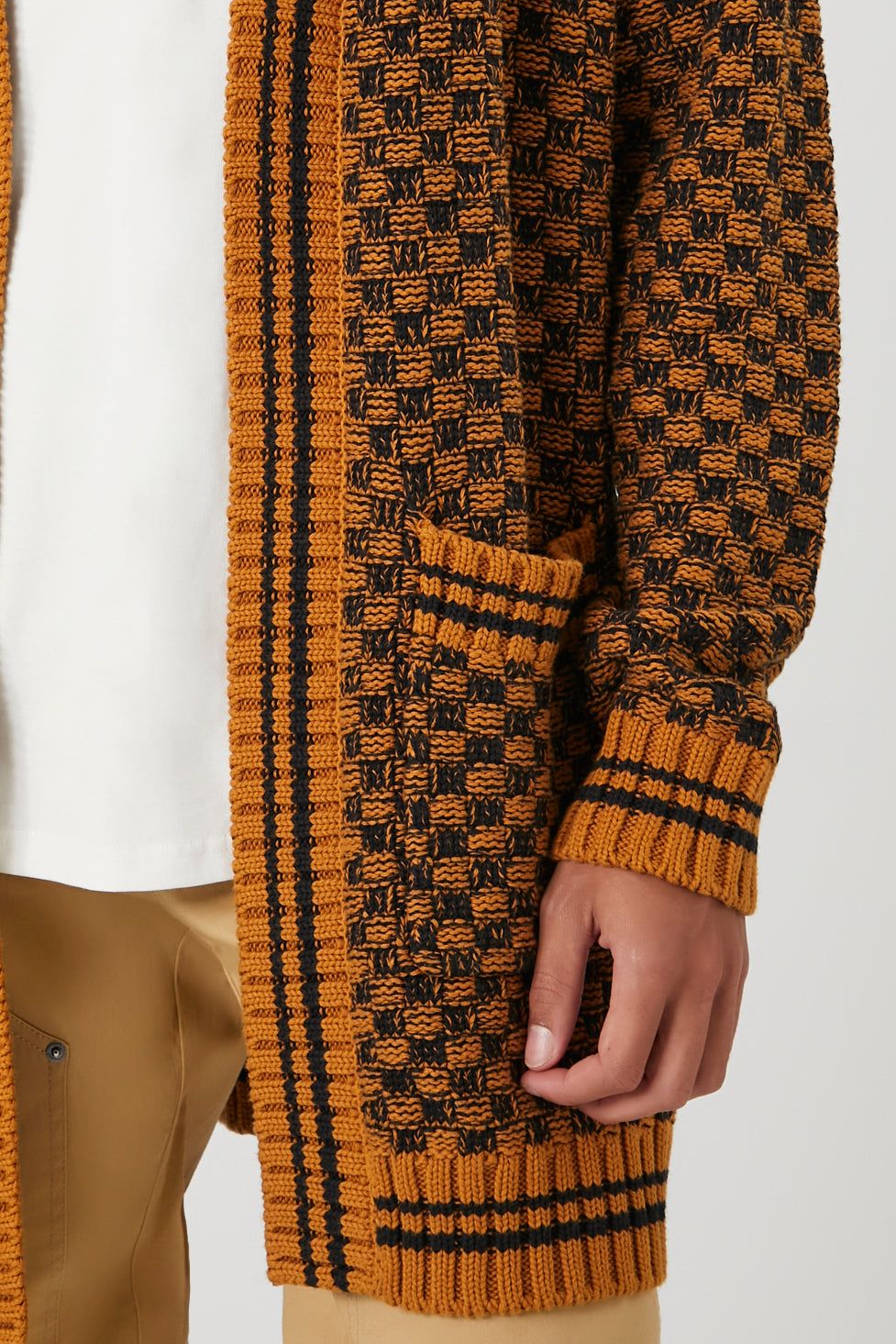 Checkered Cardigan Sweater sold by Urban Planet product image thumbnail 4