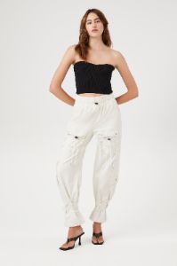 Jogger cargo en denim à taille coulissante sold by Urban Planet