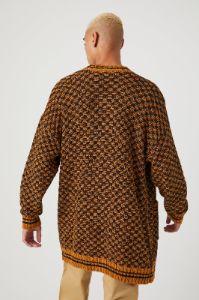 Checkered Cardigan Sweater sold by Urban Planet