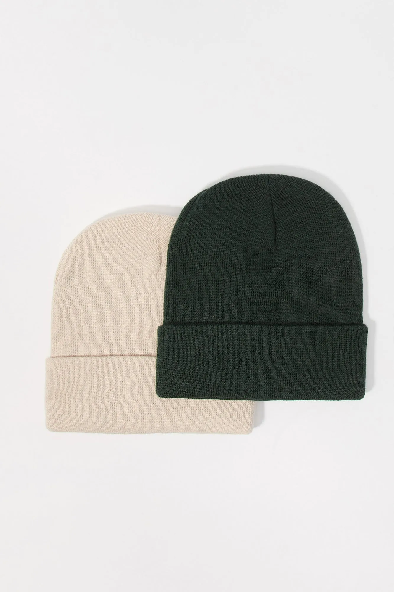 Ribbed Knit Beanie (2 Pack) sold by Urban Planet