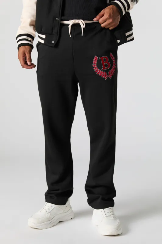 B Embroidered Fleece Varsity Sweatpant sold by Urban Planet