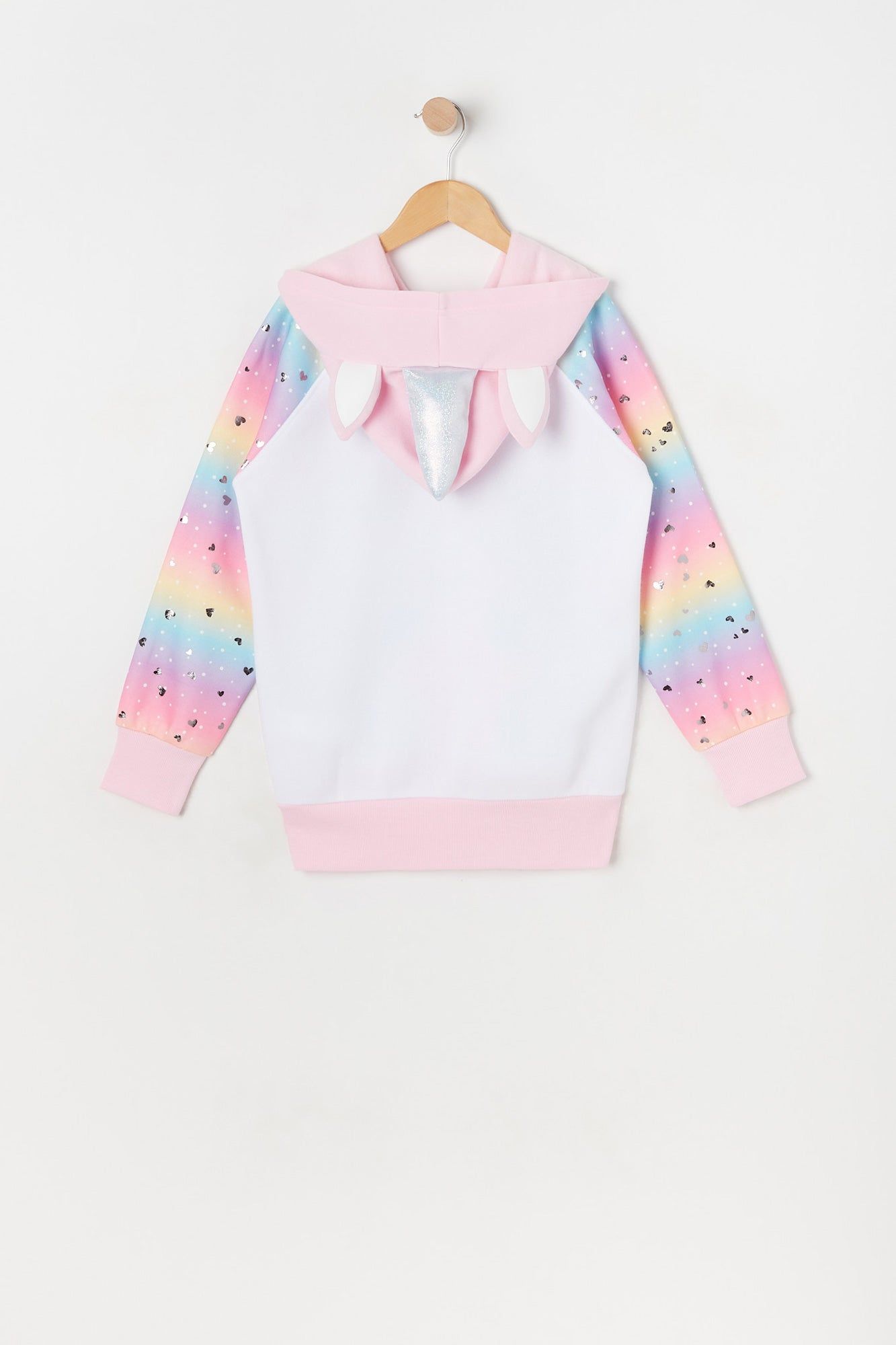 Girls Unicorn Graphic Fleece Hoodie sold by Urban Planet product image thumbnail 2