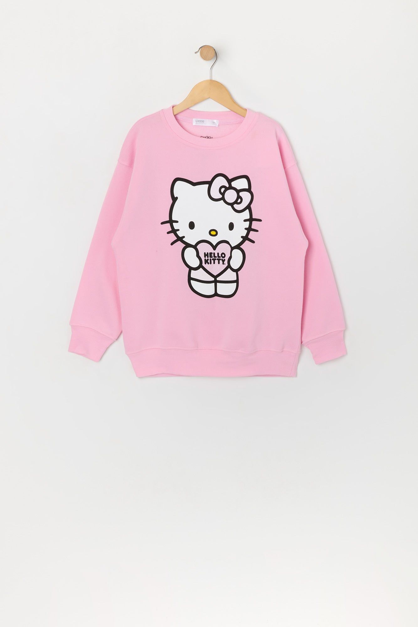 Girls Hello Kitty Heart Graphic Oversized Sweatshirt sold by Urban Planet