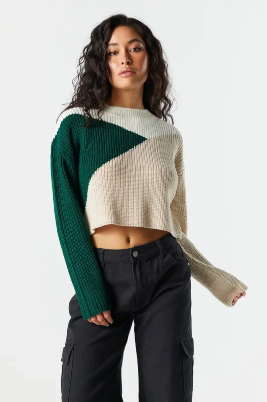 Colorblock Skimmer Sweater sold by Urban Planet