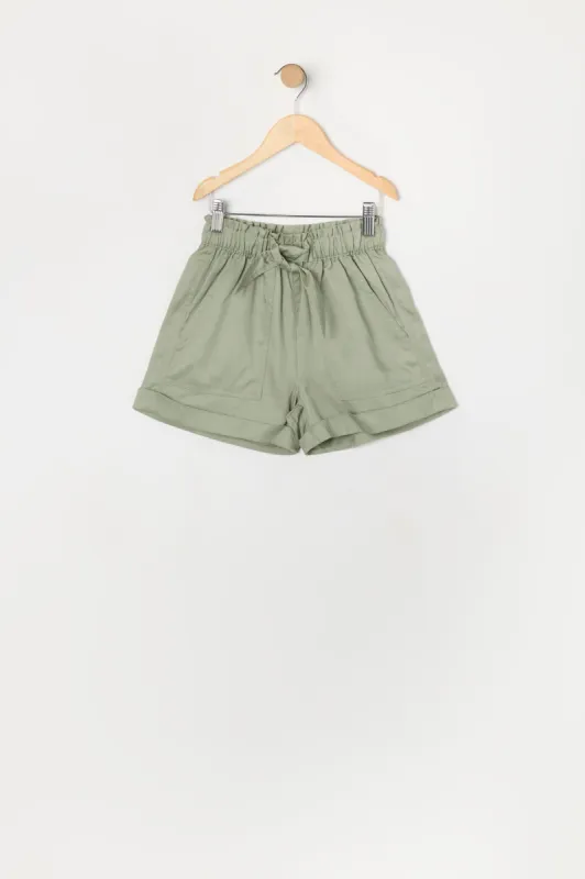 Girls Belted Paperbag Short sold by Urban Planet
