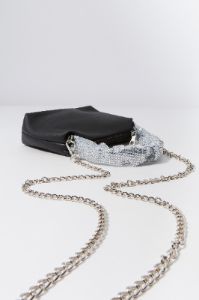 Faux-Leather Rhinestone Handle Purse sold by Urban Planet