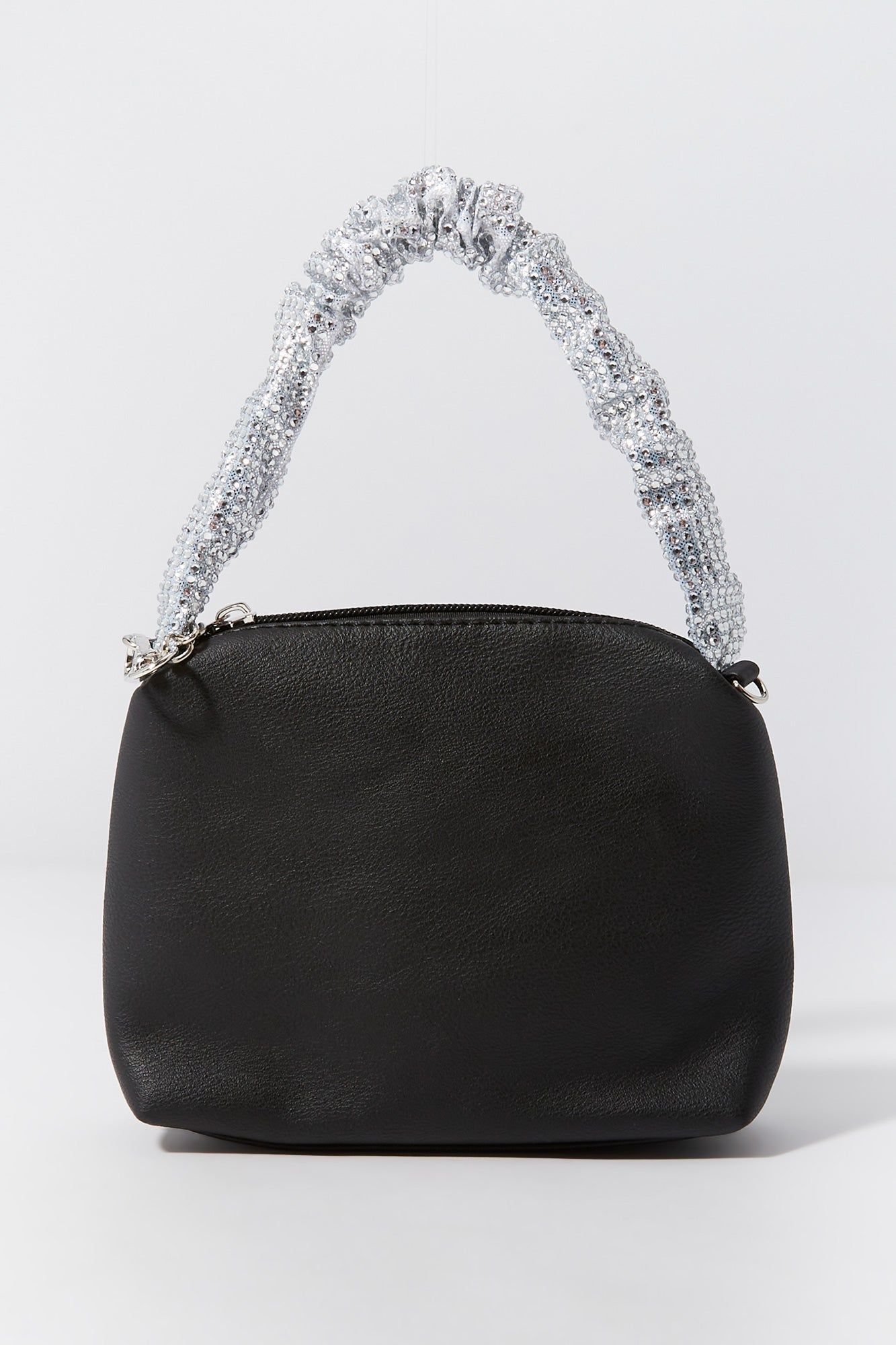 Faux-Leather Rhinestone Handle Purse sold by Urban Planet product image thumbnail 4