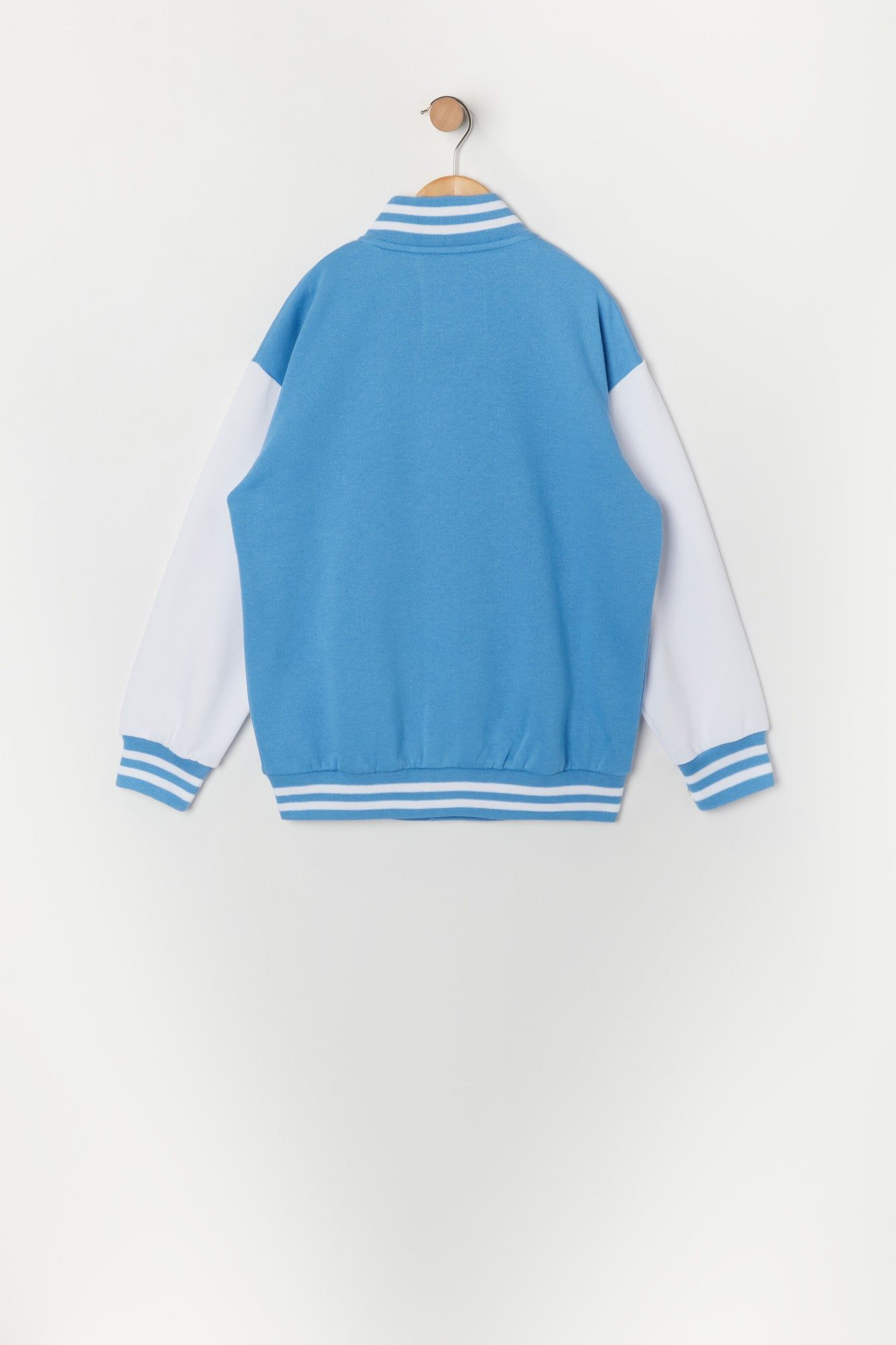 Girls New York Graphic Fleece Varsity Jacket sold by Urban Planet product image thumbnail 2