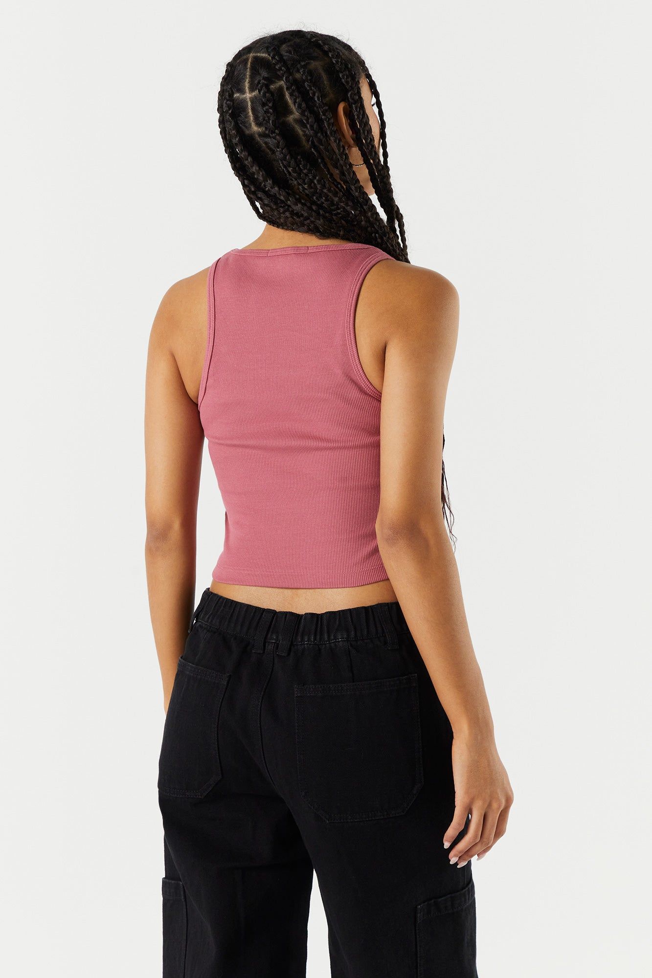Ribbed Scoop Neck Cropped Tank sold by Urban Planet product image thumbnail 20