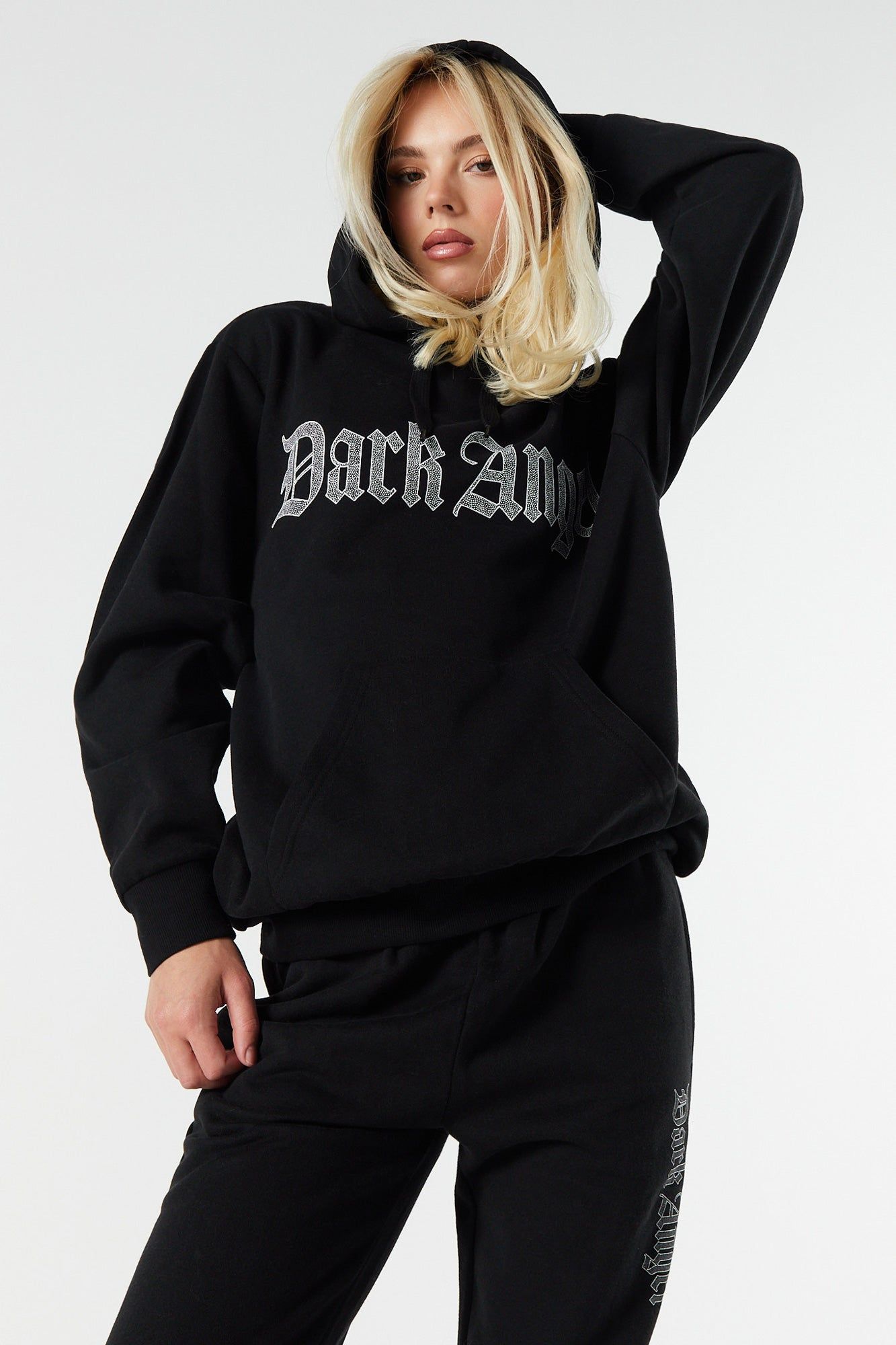 Dark Angel Graphic Fleece Oversized Hoodie sold by Urban Planet