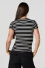 T-shirt ras du cou côtelé rayé sold by Urban Planet