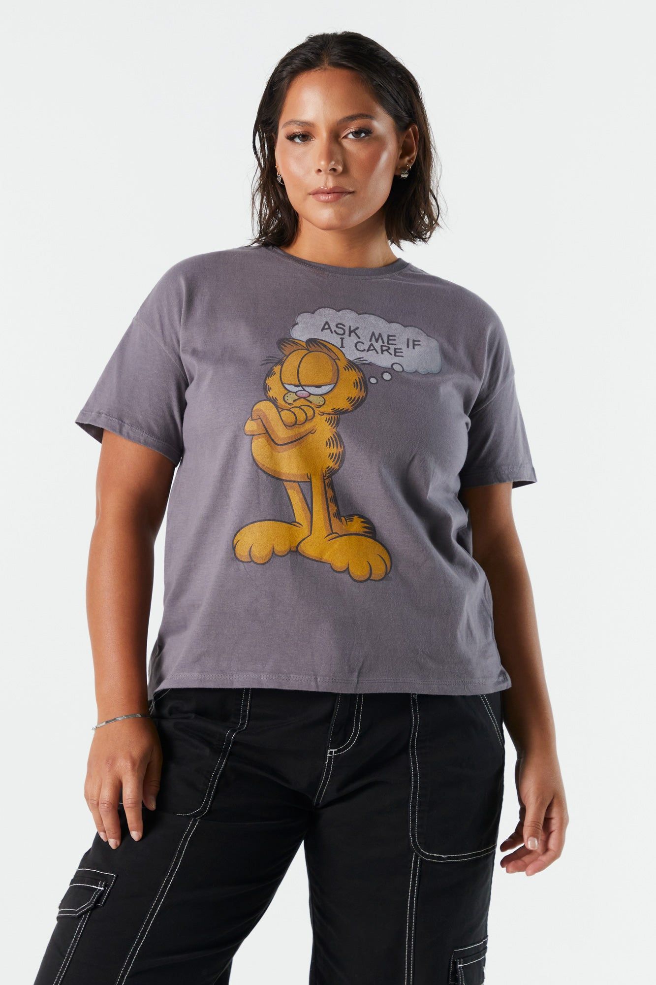 Garfield Graphic Boyfriend T-Shirt sold by Urban Planet